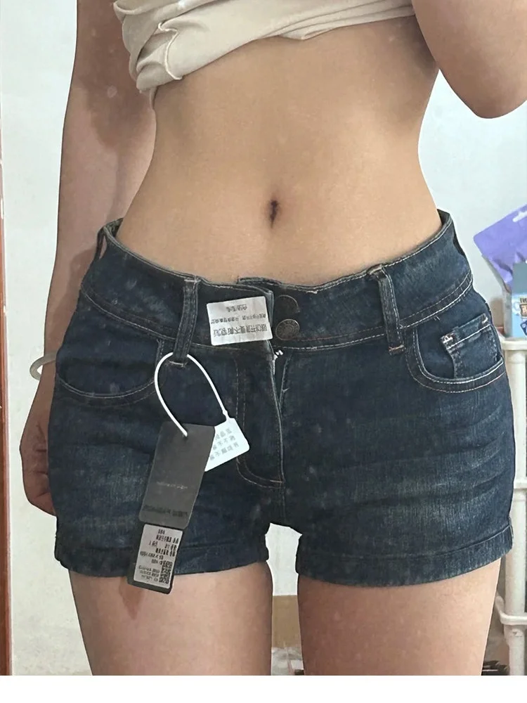 Deep Blue Slim Fit Denim Shorts Women Summer New Style plus Size Low Waist Tight A-Line Hot Pants Casual High Waist Pocket
Deep Blue Slim Fit Denim Shorts Women Summer New Style plus Size Low Waist Tight A-Line Hot Pants Casual High Waist Pocket