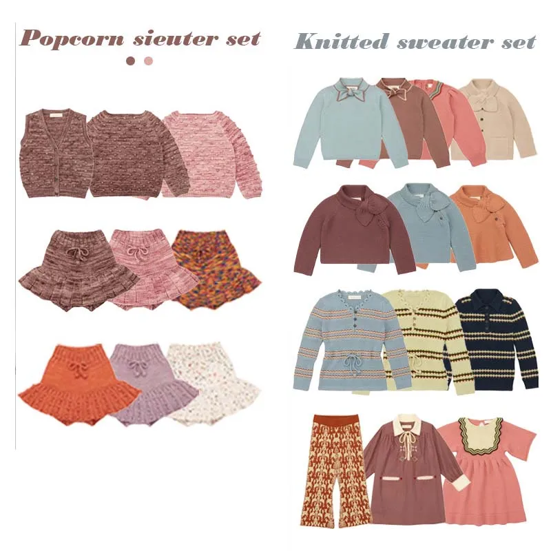 PER-SALE 2025 Autumn MP Baby Girls Sweaters Two Piece Set of Flower Lace Base Shirt and Pants Kids Boutique Clothes Girls Skirts
PER-SALE 2025 Autumn MP Baby Girls Sweaters Two Piece Set of Flower Lace Base Shirt and Pants Kids Boutique Clothes Girls Skirts