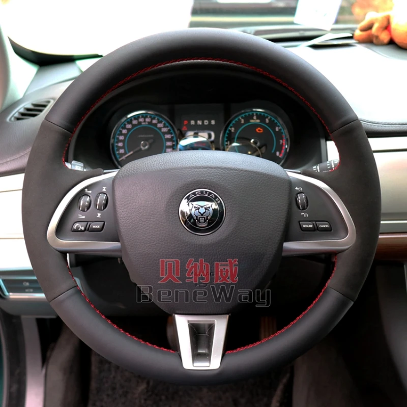 For Jaguar XF XF S XF Sportbrake 2014 2015 Hand-Stitched non-slip Genuine Leather suede car Steering Wheel Cover
For Jaguar XF XF S XF Sportbrake 2014 2015 Hand-Stitched non-slip Genuine Leather suede car Steering Wheel Cover