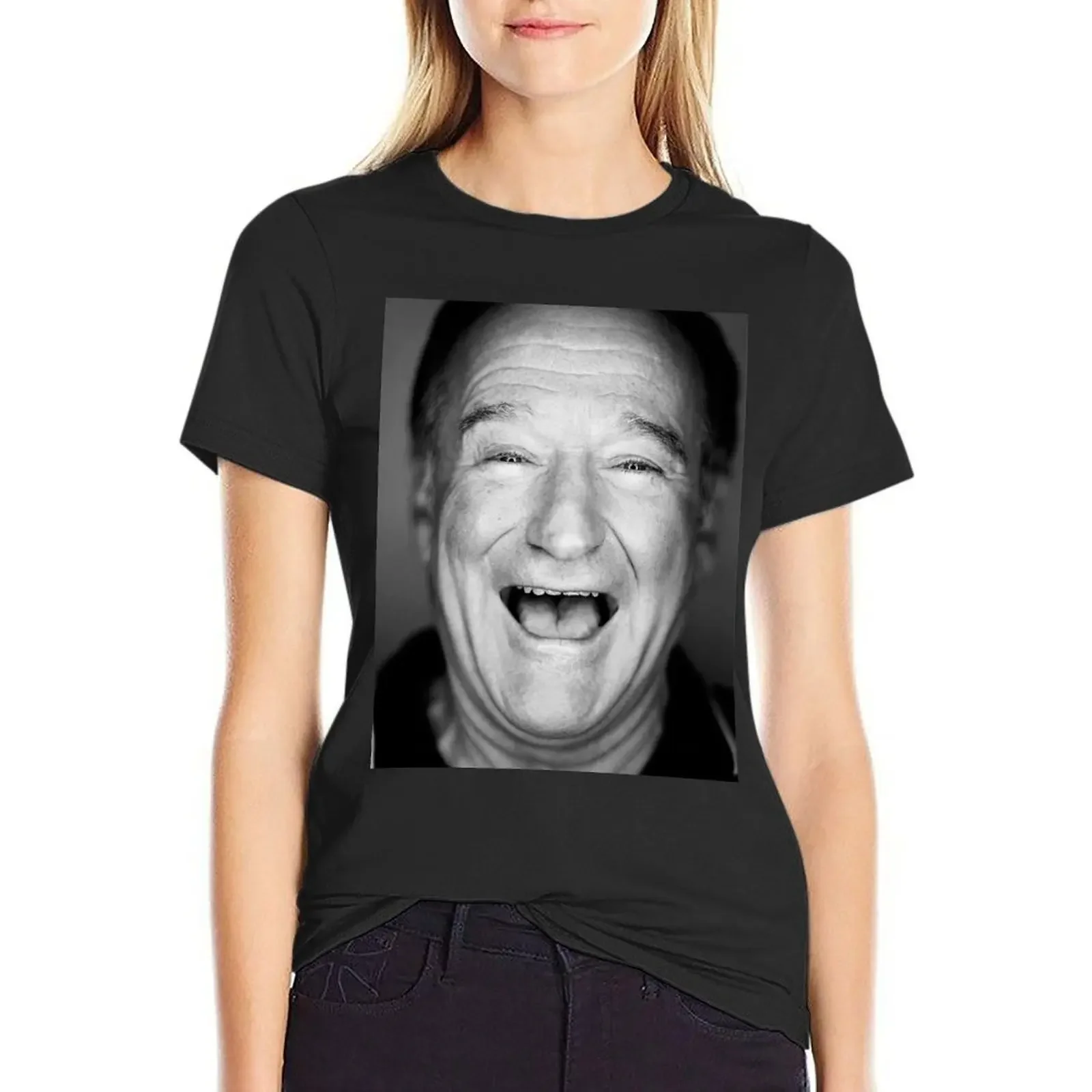 robin williams black and laugh T-Shirt lady clothes hippie clothes tops Top Women
robin williams black and laugh T-Shirt lady clothes hippie clothes tops Top Women