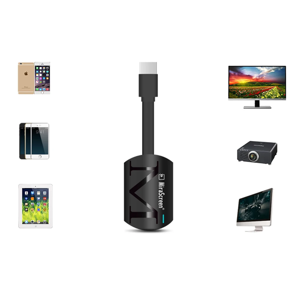 Адаптер-ключ Беспроводной потоковый литой адаптер Airplay MiraCast Адаптер дисплея AV-адаптер для телефонов Планшетный ПК (черный)
Адаптер-ключ Беспроводной потоковый литой адаптер Airplay MiraCast Адаптер дисплея AV-адаптер для телефонов Планшетный ПК (черный)
