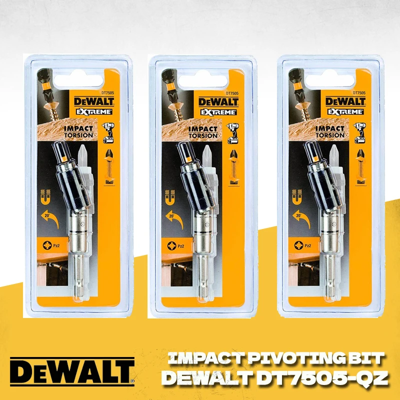 DEWALT DT7505-QZ Adjustable Pivoting Tip Magnetic Drill Bit Holder Tool Accessories Pivoting Bit Single In Blister Holder DT7505
DEWALT DT7505-QZ Adjustable Pivoting Tip Magnetic Drill Bit Holder Tool Accessories Pivoting Bit Single In Blister Holder DT7505