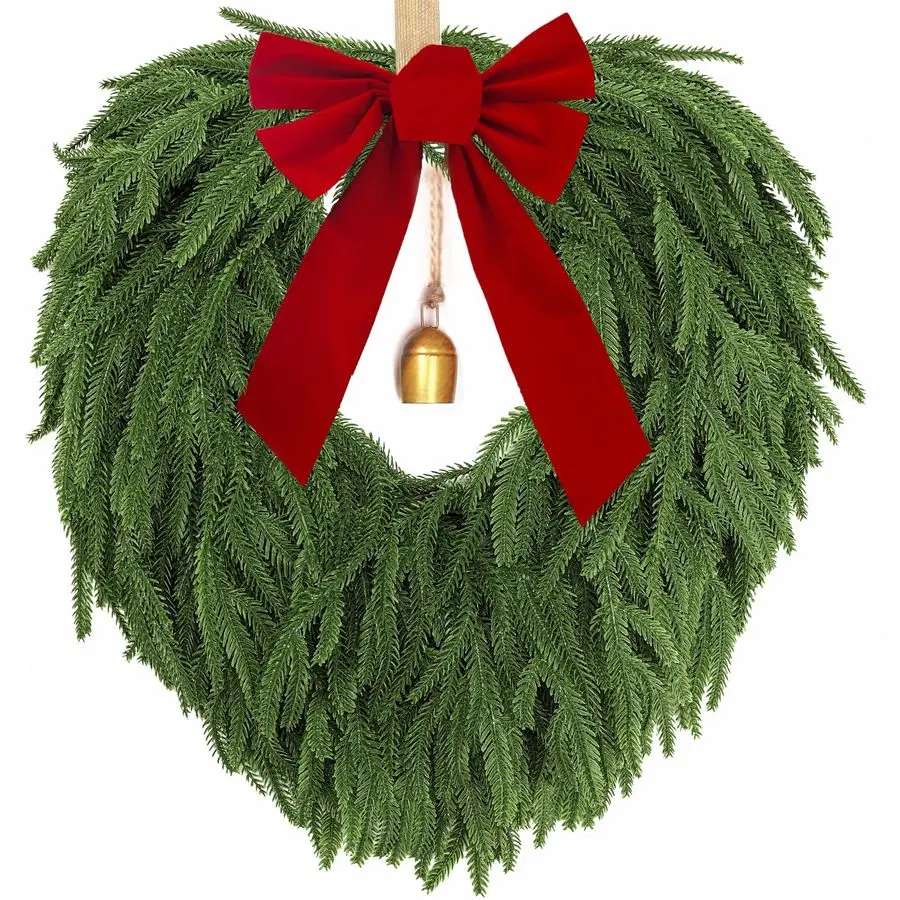 Norfolk Pine Wreath, Artificial Christmas Wreaths, Real Touch Green Winter Garland for Front Door Wall Indoor Outdoor Christmas
Norfolk Pine Wreath, Artificial Christmas Wreaths, Real Touch Green Winter Garland for Front Door Wall Indoor Outdoor Christmas