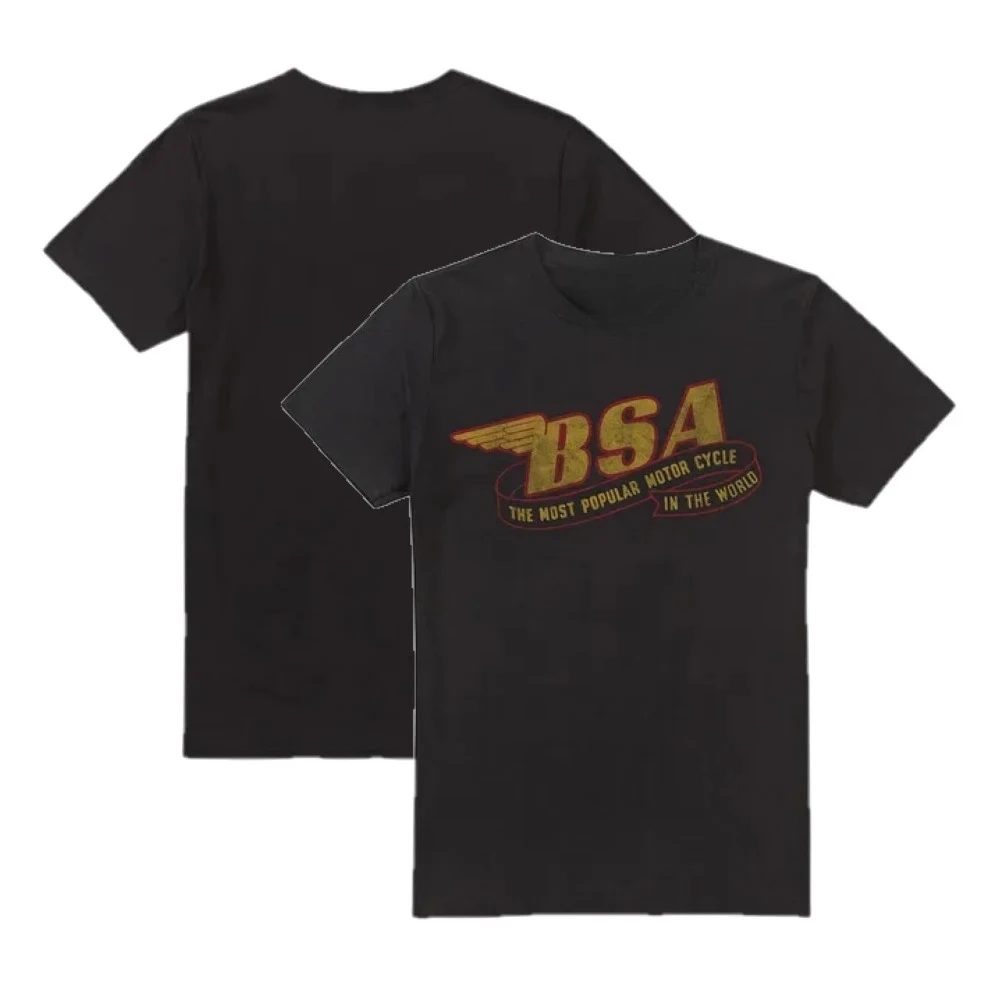 BSA Men's Black T-Shirt Birmigham Heritage Motorcycle riding casual and comfortable streetwear trendy T-shirt 
BSA Men's Black T-Shirt Birmigham Heritage Motorcycle riding casual and comfortable streetwear trendy T-shirt