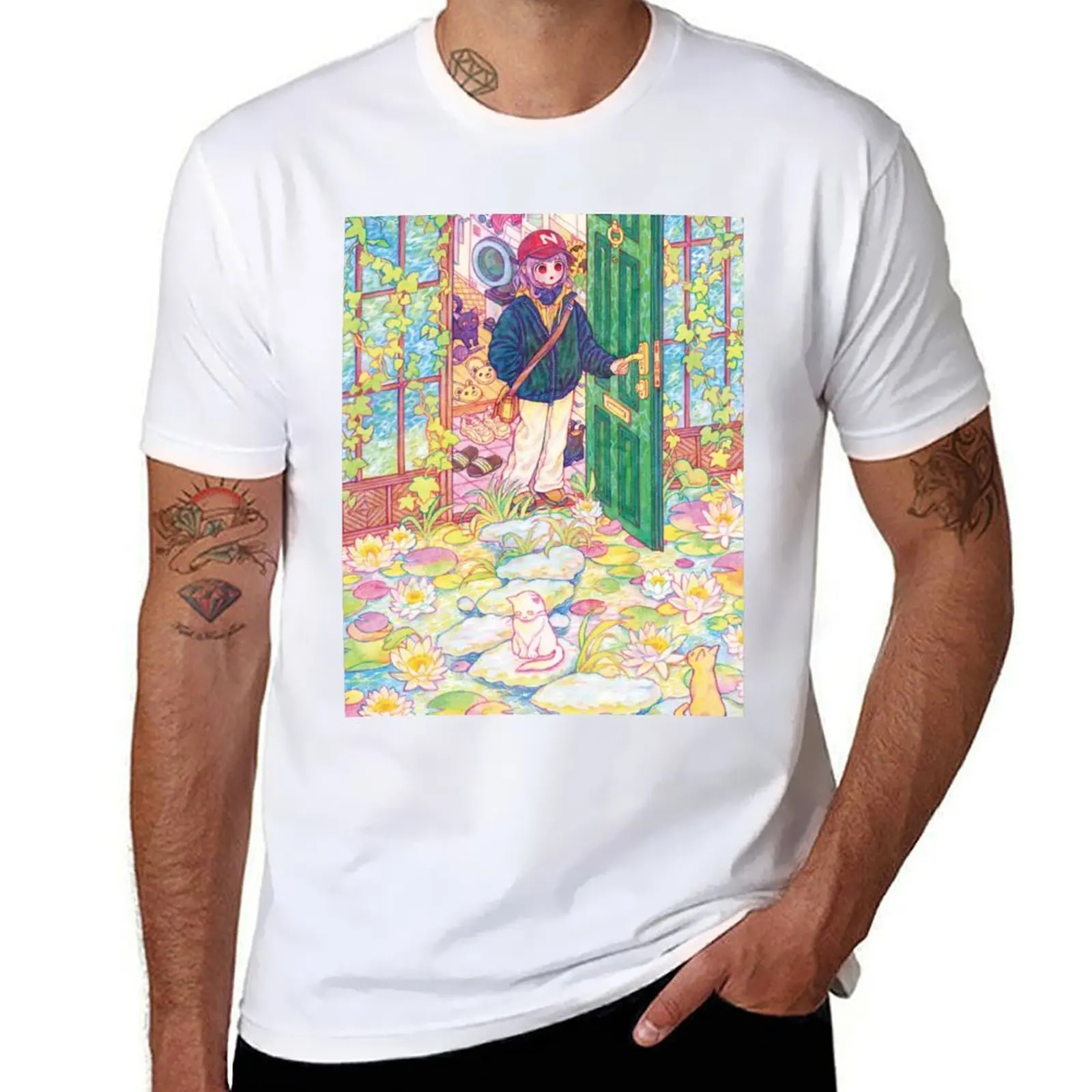 A fairy tale in front of the door T-Shirt t shirts with prints cotton t shirts high quality
A fairy tale in front of the door T-Shirt t shirts with prints cotton t shirts high quality