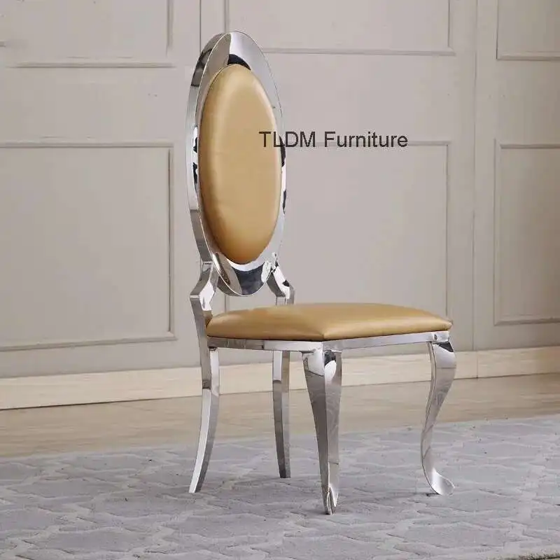 Modern Dining Room Furniture American Stainless Steel Dining Chairs Simple Living Room Home Back Chair European Restaurant Chair
Modern Dining Room Furniture American Stainless Steel Dining Chairs Simple Living Room Home Back Chair European Restaurant Chair