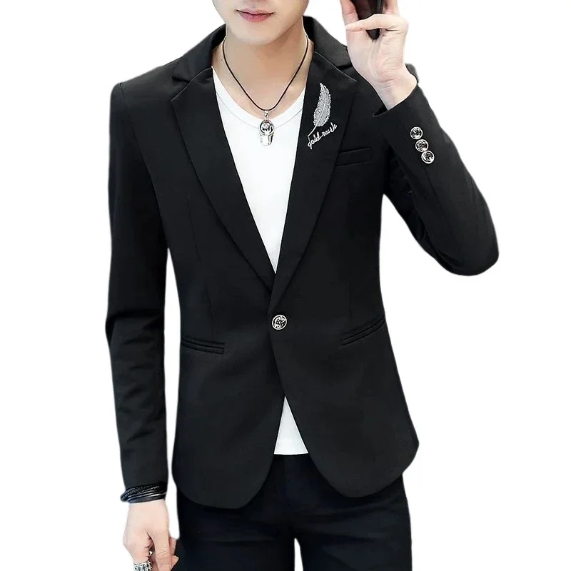 High Quality Blazer Men's British Style High-end Simple Elegant Fashion Business Casual Shopping Gentleman Slim Suit Jacket
High Quality Blazer Men's British Style High-end Simple Elegant Fashion Business Casual Shopping Gentleman Slim Suit Jacket