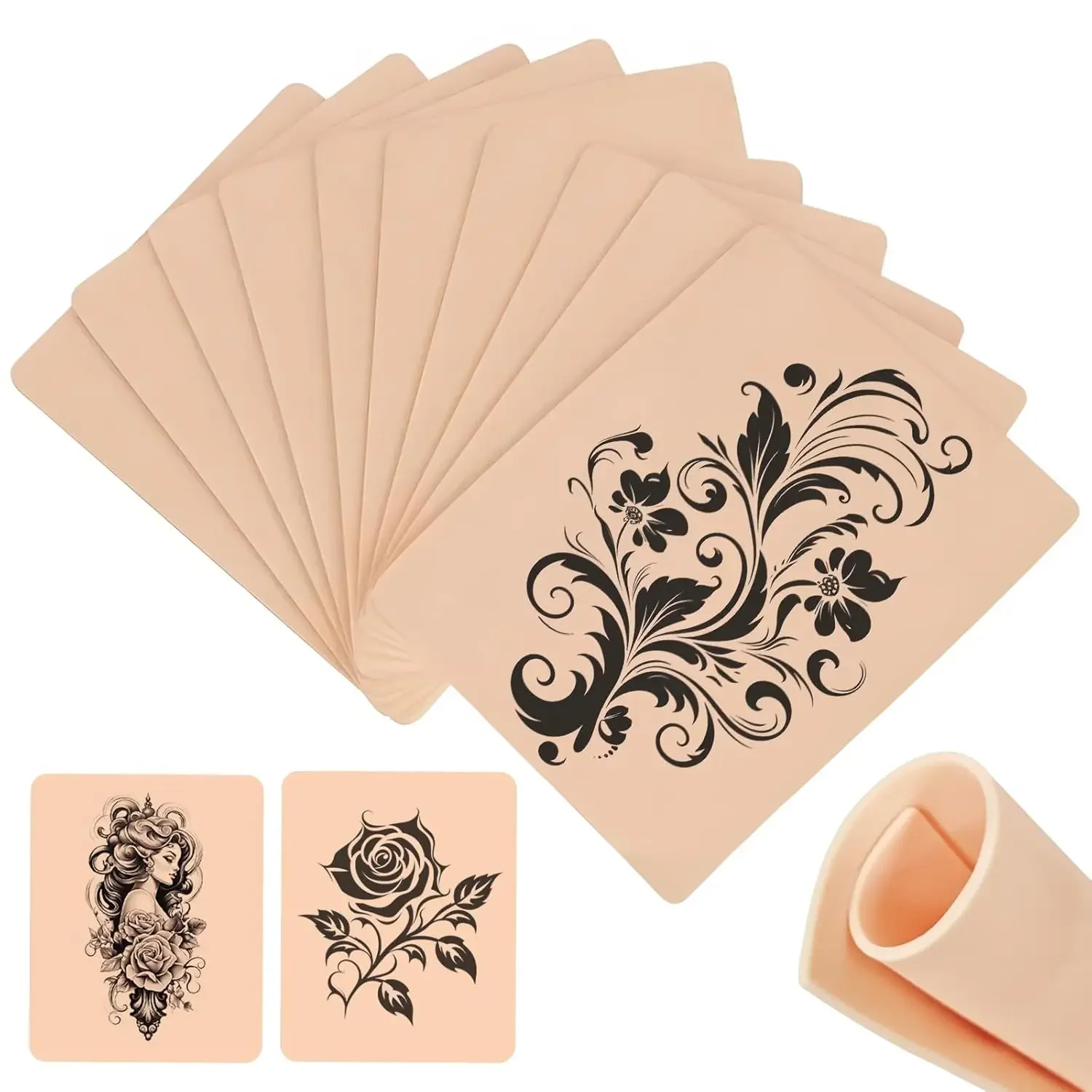 1mm Blank Tattoo Practice Skin Soft Double Sided Silicone Fake Skin for Beginners and Experienced Tattoo Artists Tattoo
1mm Blank Tattoo Practice Skin Soft Double Sided Silicone Fake Skin for Beginners and Experienced Tattoo Artists Tattoo