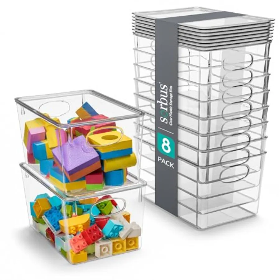 Clear Plastic Bins with Lids Stackable Organizer for Toys Clothes Medicine Makeup Closet Art Supplies Bathroom Shoes
Clear Plastic Bins with Lids Stackable Organizer for Toys Clothes Medicine Makeup Closet Art Supplies Bathroom Shoes