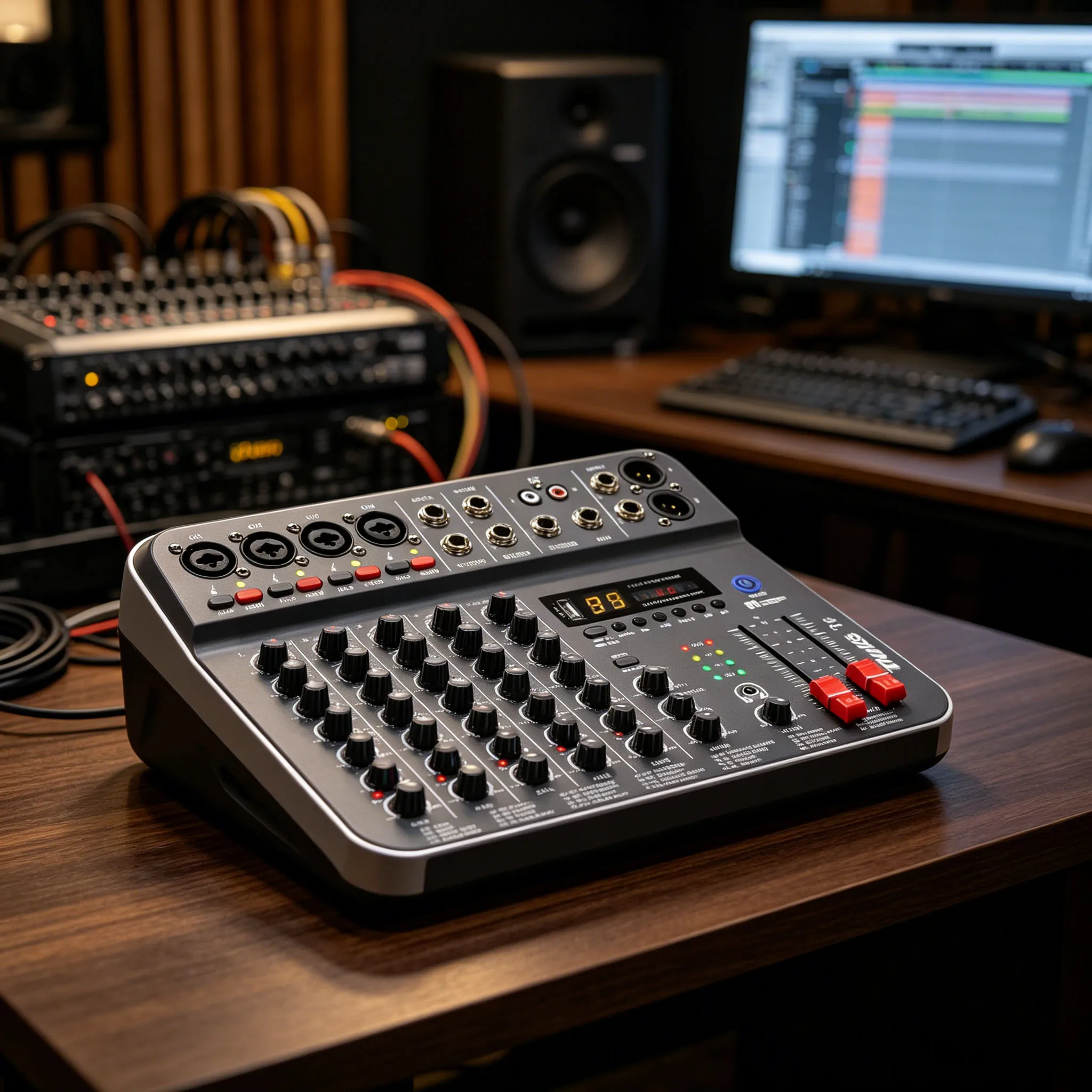 6 Channel Audio Mixer, TKLBLS Portable DJ Mix Console 99 DSP USB Bluetooth Audio Interface for Podcast, Recording, Live Stream
6 Channel Audio Mixer, TKLBLS Portable DJ Mix Console 99 DSP USB Bluetooth Audio Interface for Podcast, Recording, Live Stream