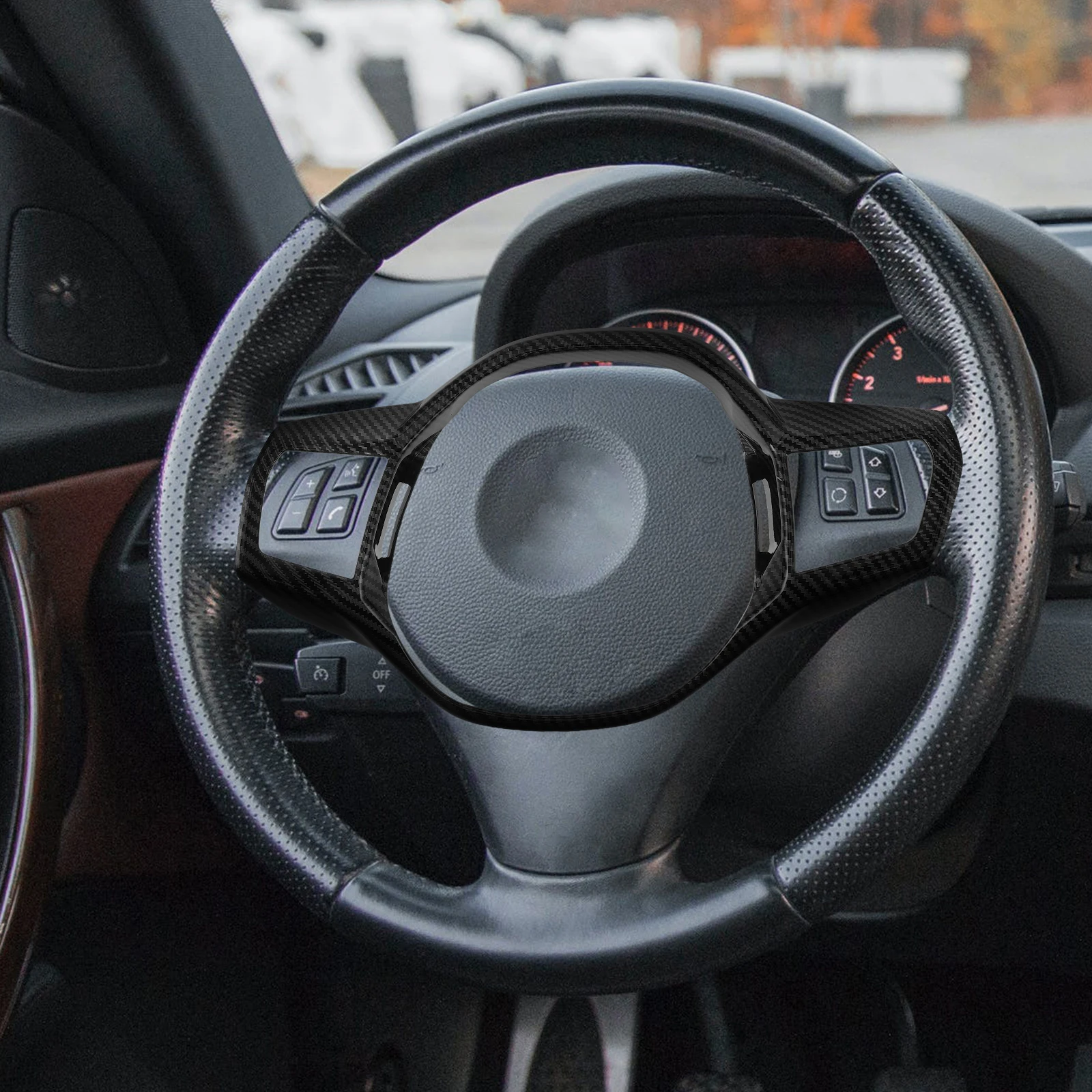 Carbon Fiber Steering Wheel Cover 24 Models Dash Panel Patches Anti Slip Durable ABS Material Easy Installation
Carbon Fiber Steering Wheel Cover 24 Models Dash Panel Patches Anti Slip Durable ABS Material Easy Installation