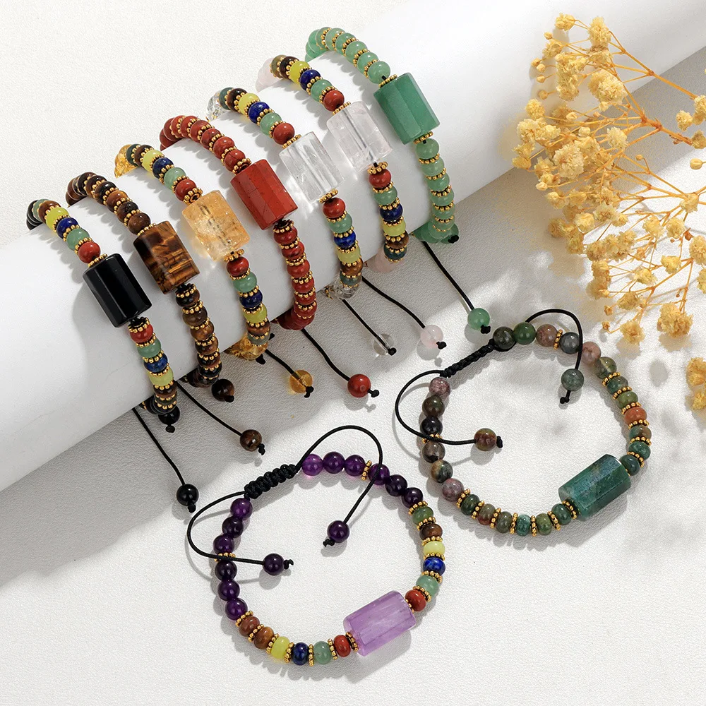 7 Chakras Woven Rope Natural Stone Crystal Agates Bracelets for Women Handmade Amethysts Beads Adjustable Jewelry Gifts
7 Chakras Woven Rope Natural Stone Crystal Agates Bracelets for Women Handmade Amethysts Beads Adjustable Jewelry Gifts