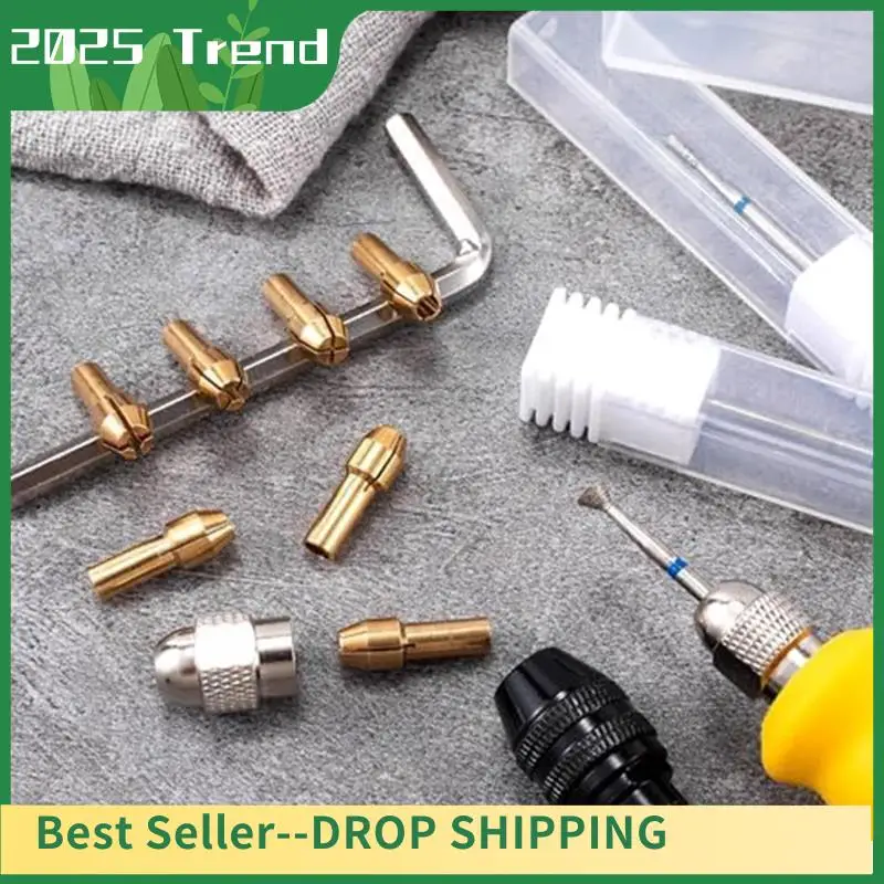10 Pcs Drill Chuck Collet Parts 1/32 Inch To 1/8 Inch Brass Quick Rotating Drill Nut Replacement 4485 4486 Keyless Dril
10 Pcs Drill Chuck Collet Parts 1/32 Inch To 1/8 Inch Brass Quick Rotating Drill Nut Replacement 4485 4486 Keyless Dril