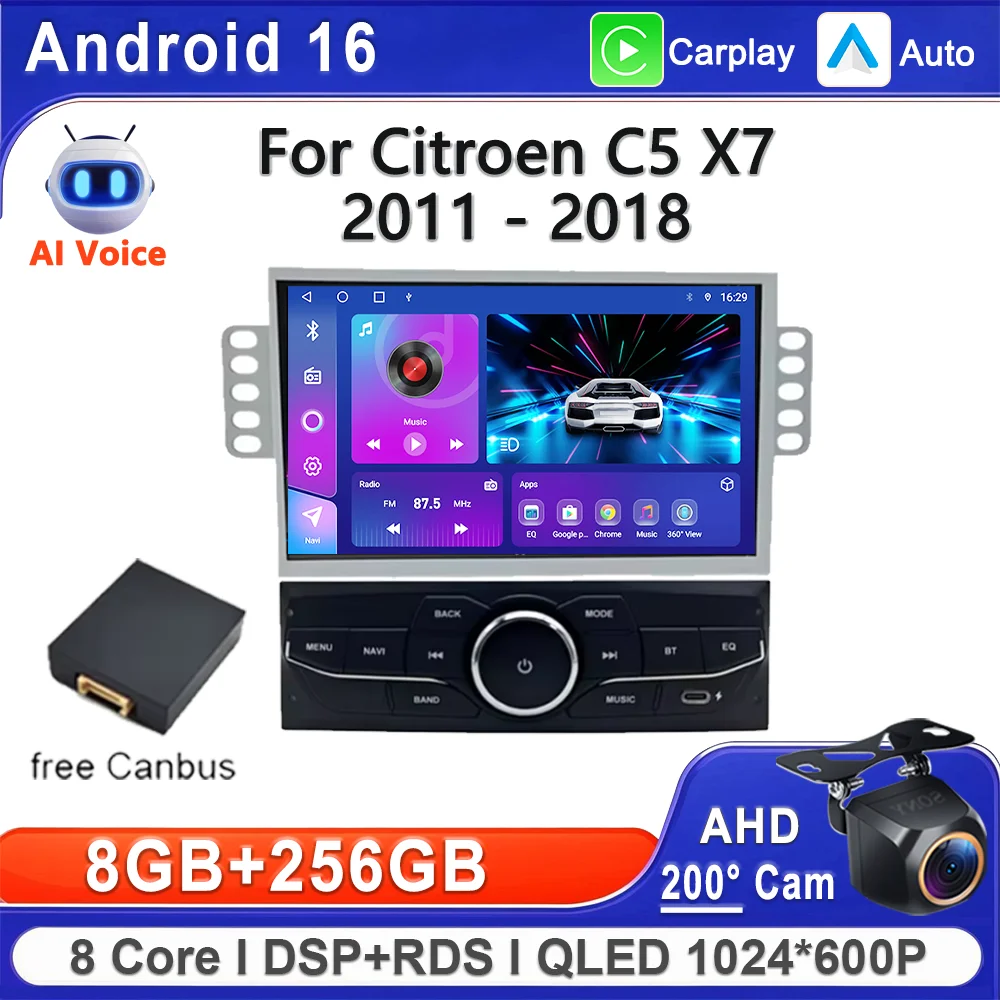 Android 16 For Citroen C5 X7 2011 - 2018 Car Multimedia Player Plug and Play High-performance CPUGPS Navigation Dash Cam wifi BT
Android 16 For Citroen C5 X7 2011 - 2018 Car Multimedia Player Plug and Play High-performance CPUGPS Navigation Dash Cam wifi BT