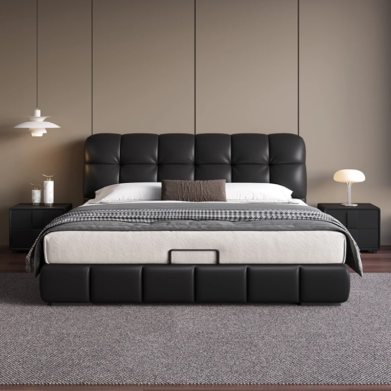 modern european bed Genuine Leather QualityLight Luxury Wedding Design bed aesthetics Master Bedroom fullmuebles furniture
modern european bed Genuine Leather QualityLight Luxury Wedding Design bed aesthetics Master Bedroom fullmuebles furniture