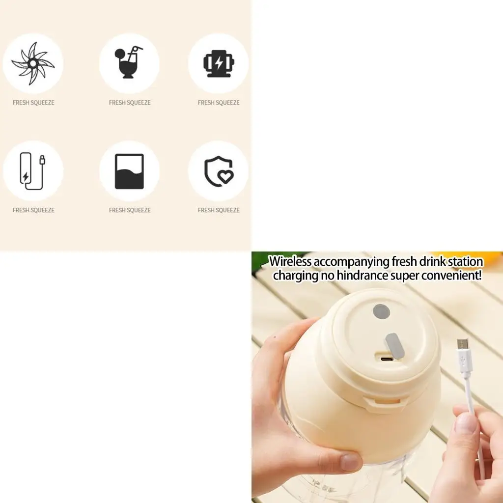 Portable Rechargeable Portable Cup Juicer Fruit Mixer 800ml
Portable Rechargeable Portable Cup Juicer Fruit Mixer 800ml