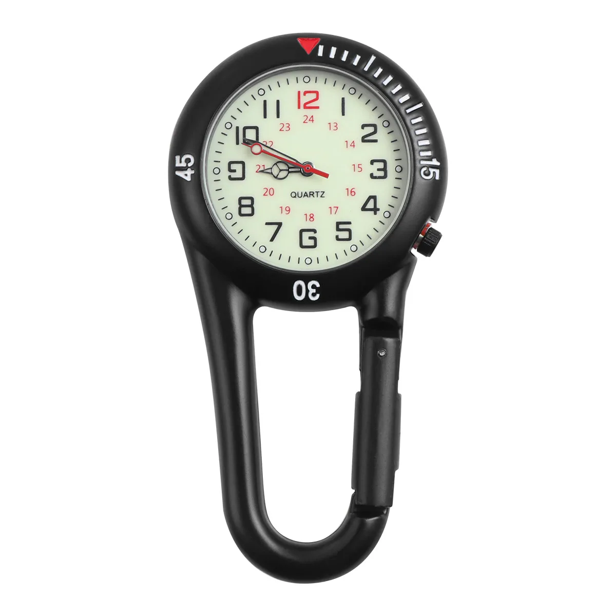 Multifunctional Mountaineering Buckle Luminous Dial Clip Watch for Belt Loop Uniform Outdoor Hanging Black Quartz Timepiece with
Multifunctional Mountaineering Buckle Luminous Dial Clip Watch for Belt Loop Uniform Outdoor Hanging Black Quartz Timepiece with
