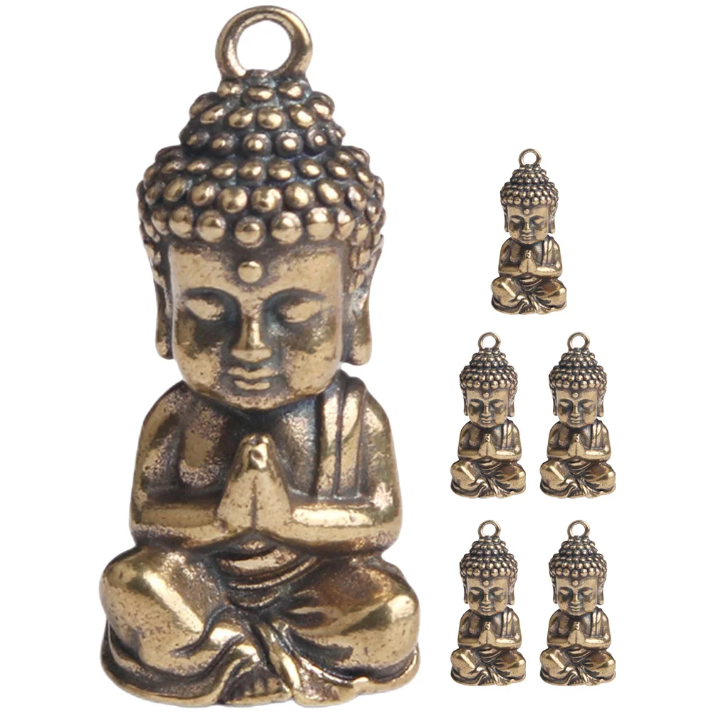 6 Pcs Buddha Keychain Vintage Pendant Sculpture Pendants Brass Ring Keyring Charms Figurine DIY
6 Pcs Buddha Keychain Vintage Pendant Sculpture Pendants Brass Ring Keyring Charms Figurine DIY
