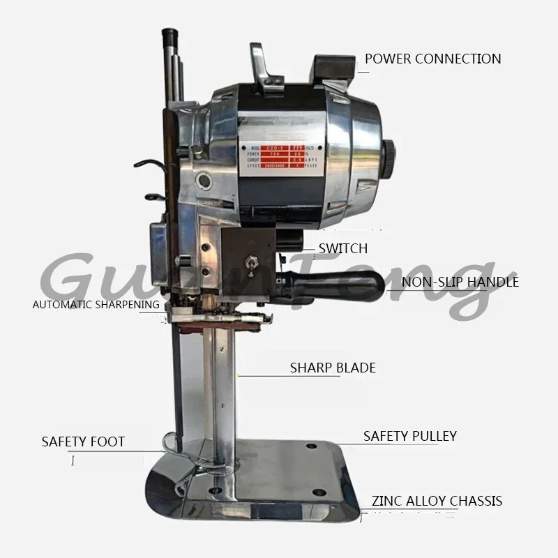220V/1100W/1200 vertical straight knife clothing cutting machine
220V/1100W/1200 vertical straight knife clothing cutting machine