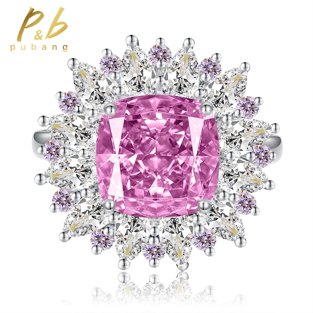 PuBang Fine Jewelry New 925 Sterling Silver Cushion Cut Created Moissanite Gemstone Engagement Ring for Women Gift Drop Shipping
PuBang Fine Jewelry New 925 Sterling Silver Cushion Cut Created Moissanite Gemstone Engagement Ring for Women Gift Drop Shipping