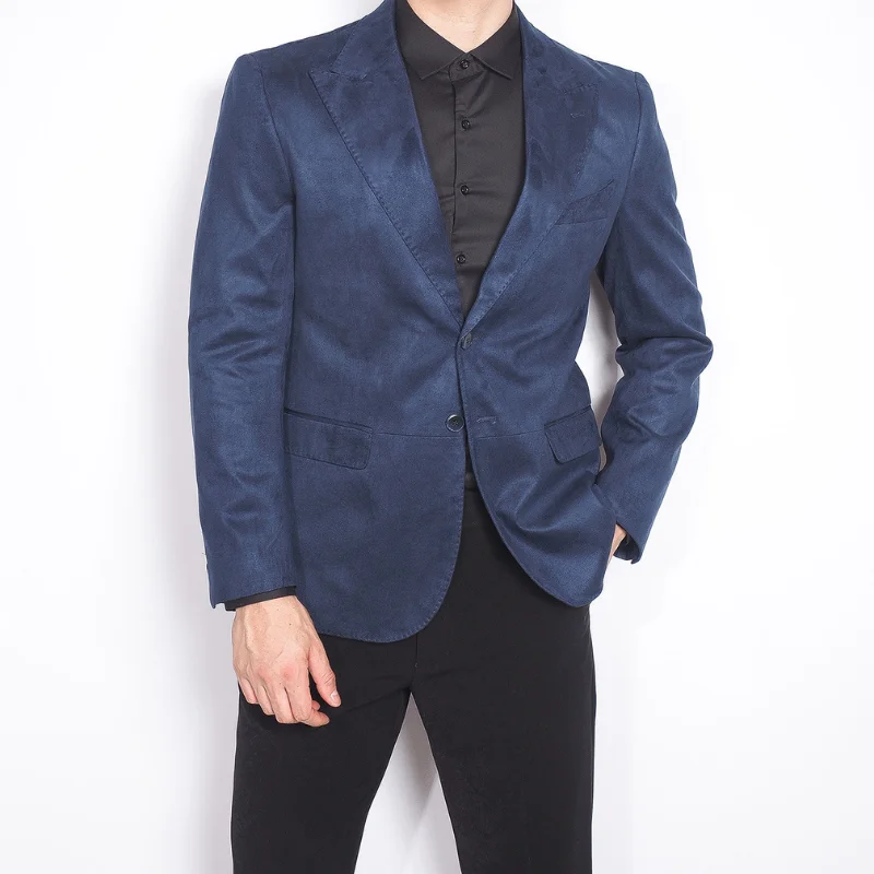 Men's Faux Suede Suit Jacket with Slim Fit Texture, Retro Single Breasted Design, Daily Lapel Collar Suit
Men's Faux Suede Suit Jacket with Slim Fit Texture, Retro Single Breasted Design, Daily Lapel Collar Suit