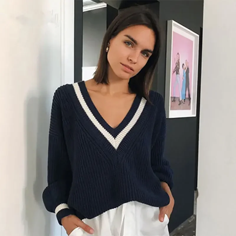 Girls JK Uniform White Sweater Women Preppy V Neck Long Sleeve Korean Casual Pullover Knit Jumpers Tops Autumn Winter Outerwear
Girls JK Uniform White Sweater Women Preppy V Neck Long Sleeve Korean Casual Pullover Knit Jumpers Tops Autumn Winter Outerwear