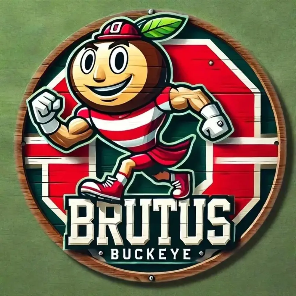 Ohio State Brutus Buckeye Iron Sign – Weather-Resistant Metal Art with Distressed Finish | Unique Decor for Man Caves
Ohio State Brutus Buckeye Iron Sign – Weather-Resistant Metal Art with Distressed Finish | Unique Decor for Man Caves
