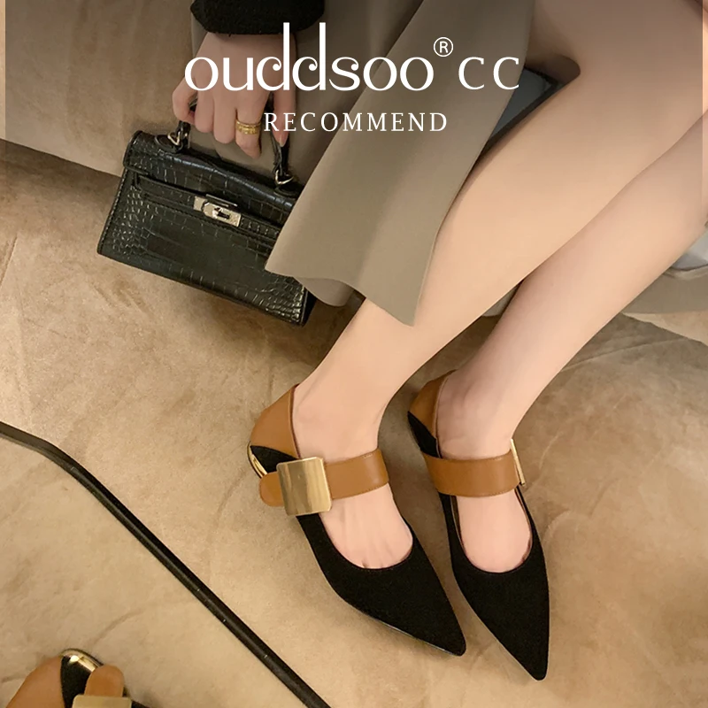 Ods Women Block Mid Heels Female Velvet Buckle Strap Pumps Pointed Toe Ladies Office Dress Wedding Party Shoes Plus Size40 41 42
Ods Women Block Mid Heels Female Velvet Buckle Strap Pumps Pointed Toe Ladies Office Dress Wedding Party Shoes Plus Size40 41 42