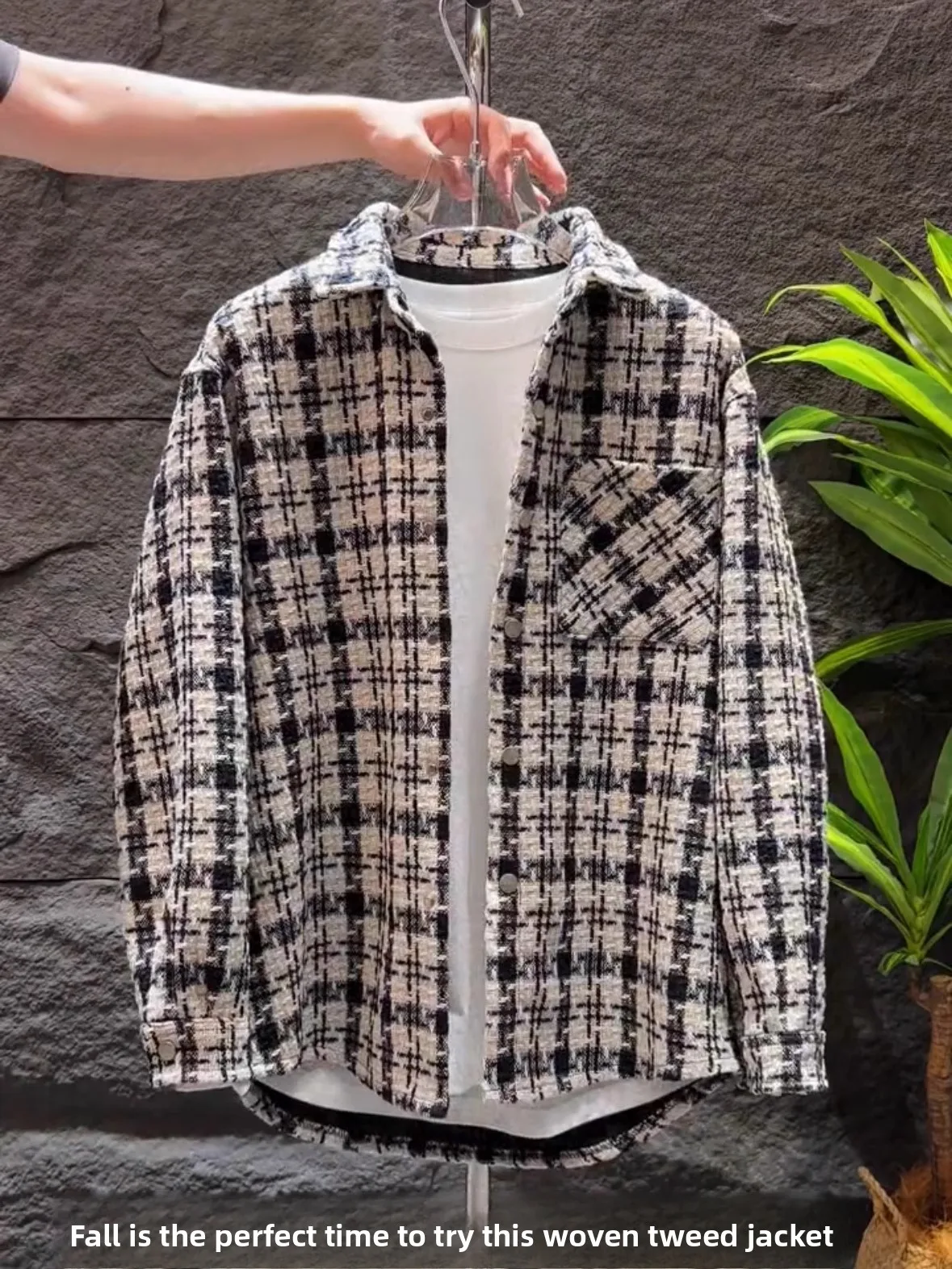 Men's Plaid Knitted Shirt Jacket Casual Style Autumn Spring New Korean Version Fashionable Checkered Long Sleeve Top
Men's Plaid Knitted Shirt Jacket Casual Style Autumn Spring New Korean Version Fashionable Checkered Long Sleeve Top