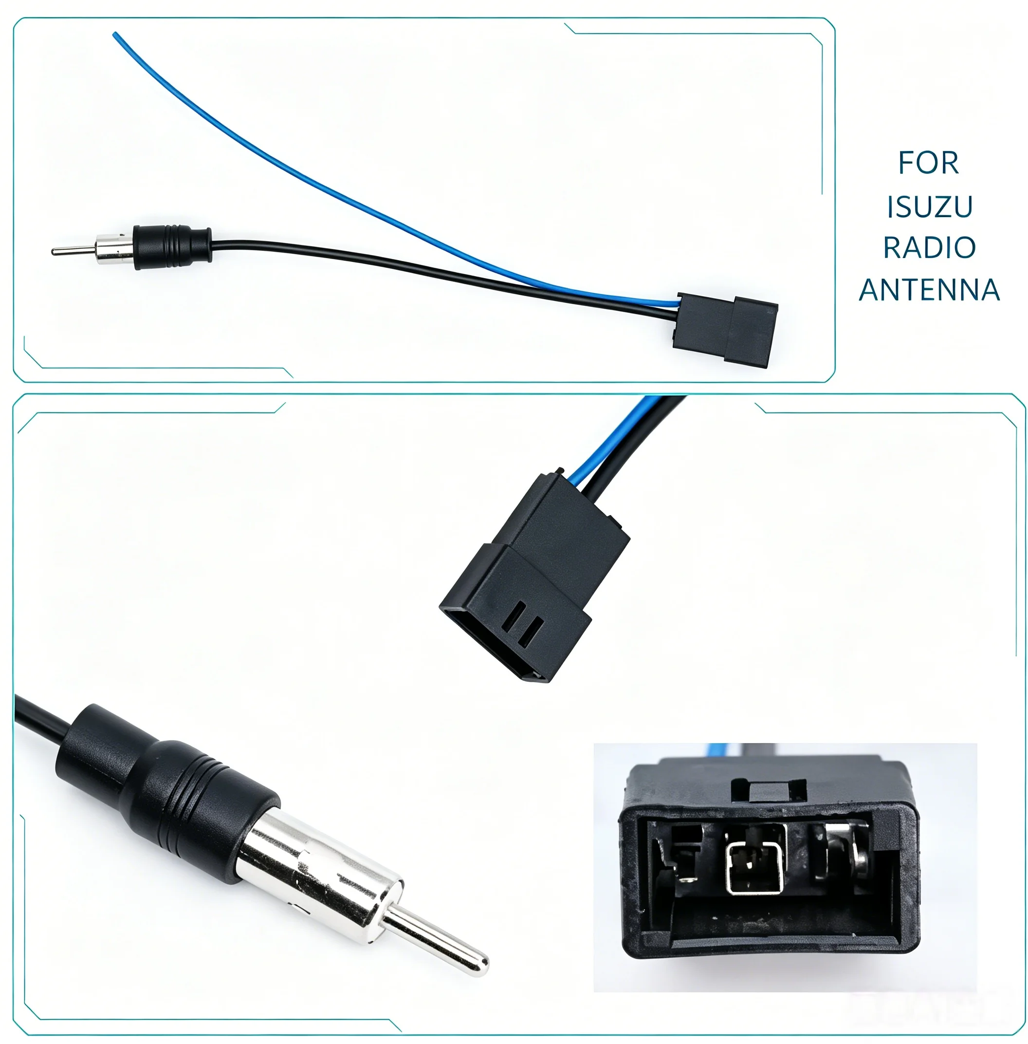 Car AM FM Radio Antenna Converter Adapter DVD Stereo Audio Wiring Cable Harness For ISUZU Car Radio
Car AM FM Radio Antenna Converter Adapter DVD Stereo Audio Wiring Cable Harness For ISUZU Car Radio