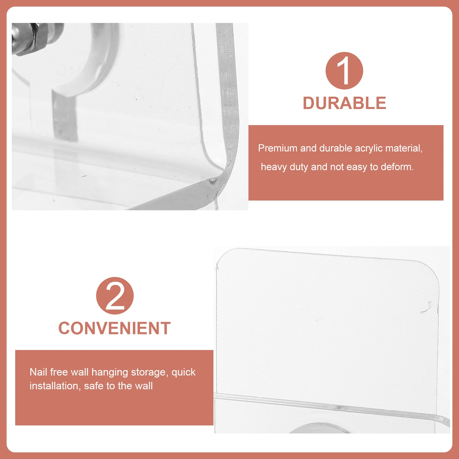 Wall Mounted Storage Rack Acrylic Bathroom Shelf 200x100mm Heavy Duty Smooth Edge For Kitchen Bathrooms Toilet Paper Holder
Wall Mounted Storage Rack Acrylic Bathroom Shelf 200x100mm Heavy Duty Smooth Edge For Kitchen Bathrooms Toilet Paper Holder