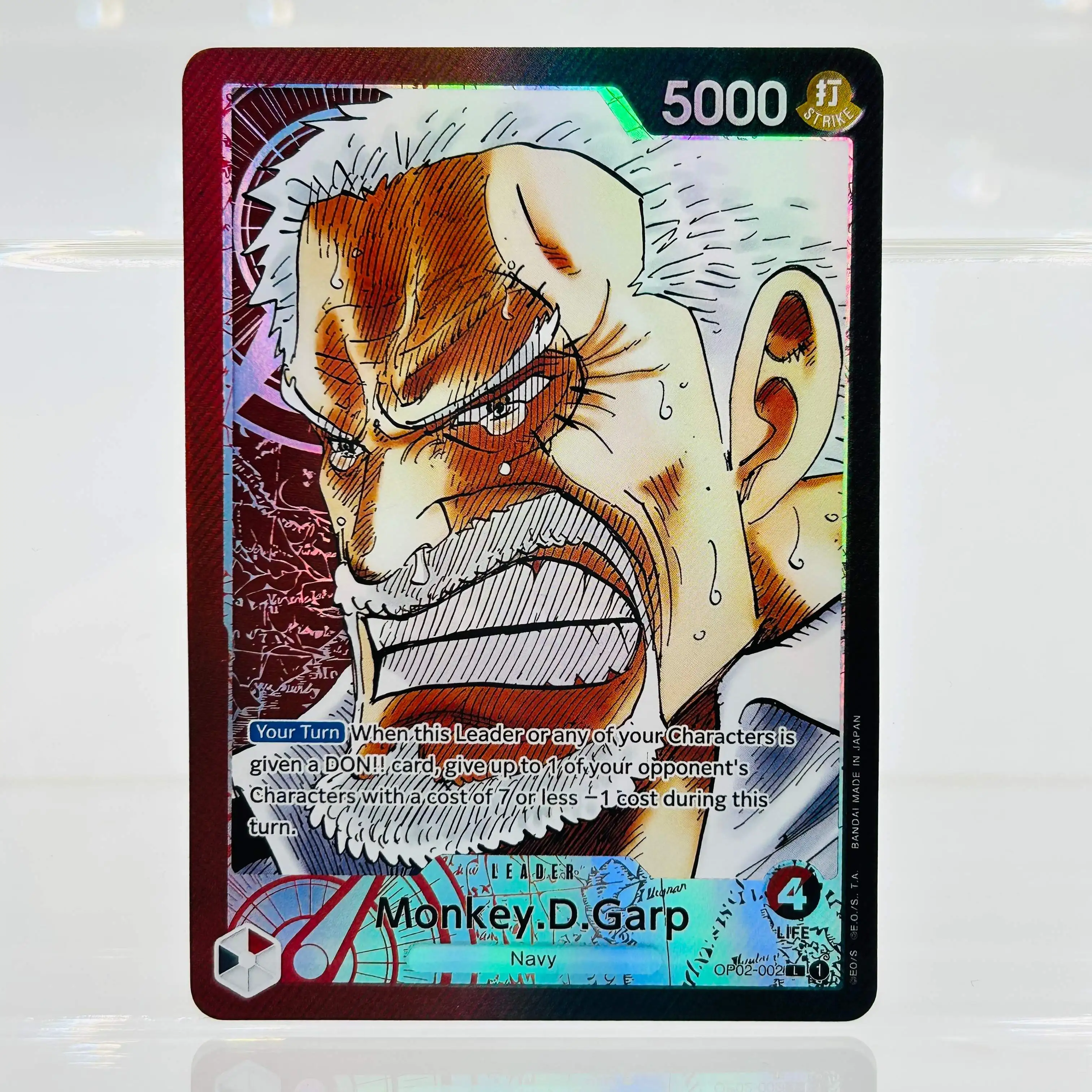 One Piece EN OP02-002 Monkey.D.Garp DIY Gold Foil & Foil Texture Premium Anime Collection Card
One Piece EN OP02-002 Monkey.D.Garp DIY Gold Foil & Foil Texture Premium Anime Collection Card