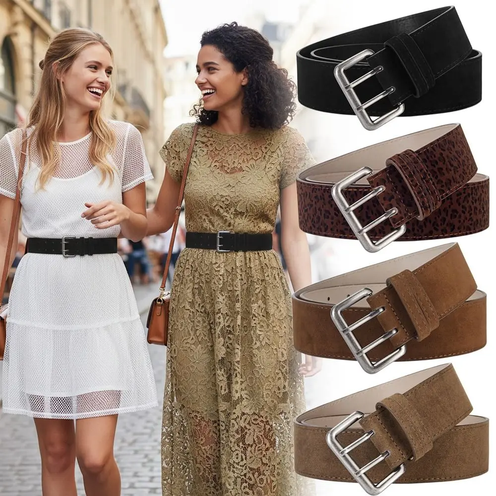 Trendy Dual Pin Buckle Suede Leather Belt Luxury Design Versatile Women Waist Belt Wide Waistband Coat Skirt Decoration
Trendy Dual Pin Buckle Suede Leather Belt Luxury Design Versatile Women Waist Belt Wide Waistband Coat Skirt Decoration