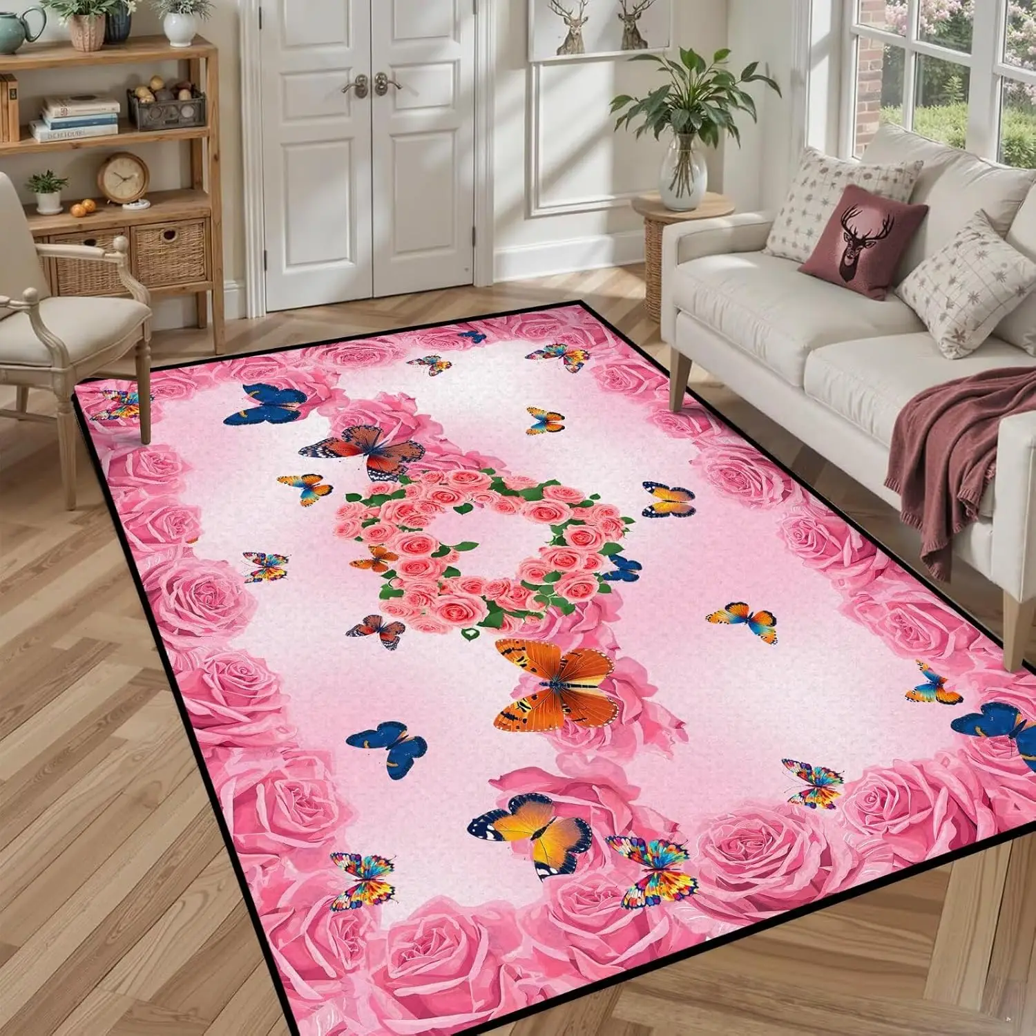Коврик с цветком розы в стиле бохо для девочек и женщин, гостиная, столовая, мягкий нескользящий коврик с цветочным принтом, ковер для дома
Коврик с цветком розы в стиле бохо для девочек и женщин, гостиная, столовая, мягкий нескользящий коврик с цветочным принтом, ковер для дома