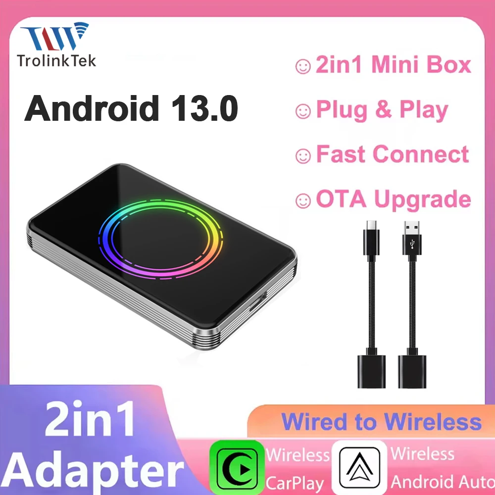 Android 13 CarPlay AI Box Беспроводная Android Auto Smart TV Box Автомобильные аксессуары Youtube Netflix Видео для 99% проводных автомобилей Carplay
Android 13 CarPlay AI Box Беспроводная Android Auto Smart TV Box Автомобильные аксессуары Youtube Netflix Видео для 99% проводных автомобилей Carplay
