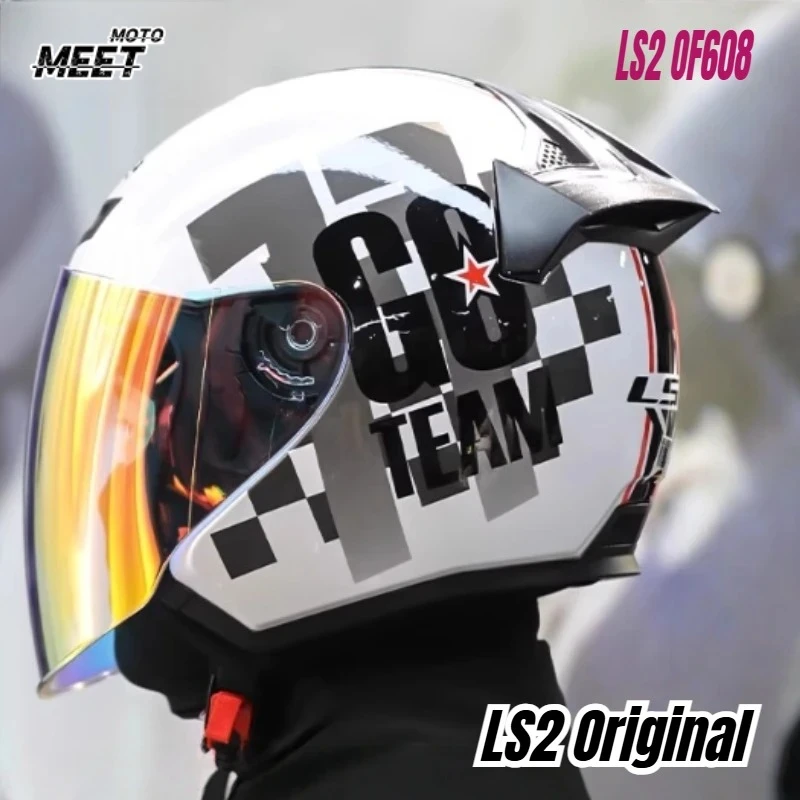 LS2 Original Motorcycle Helmet Men Lightweight Moto Biker Open Face Helmet Motorcyclist Helmet Motorcycle Accessories OF608
LS2 Original Motorcycle Helmet Men Lightweight Moto Biker Open Face Helmet Motorcyclist Helmet Motorcycle Accessories OF608