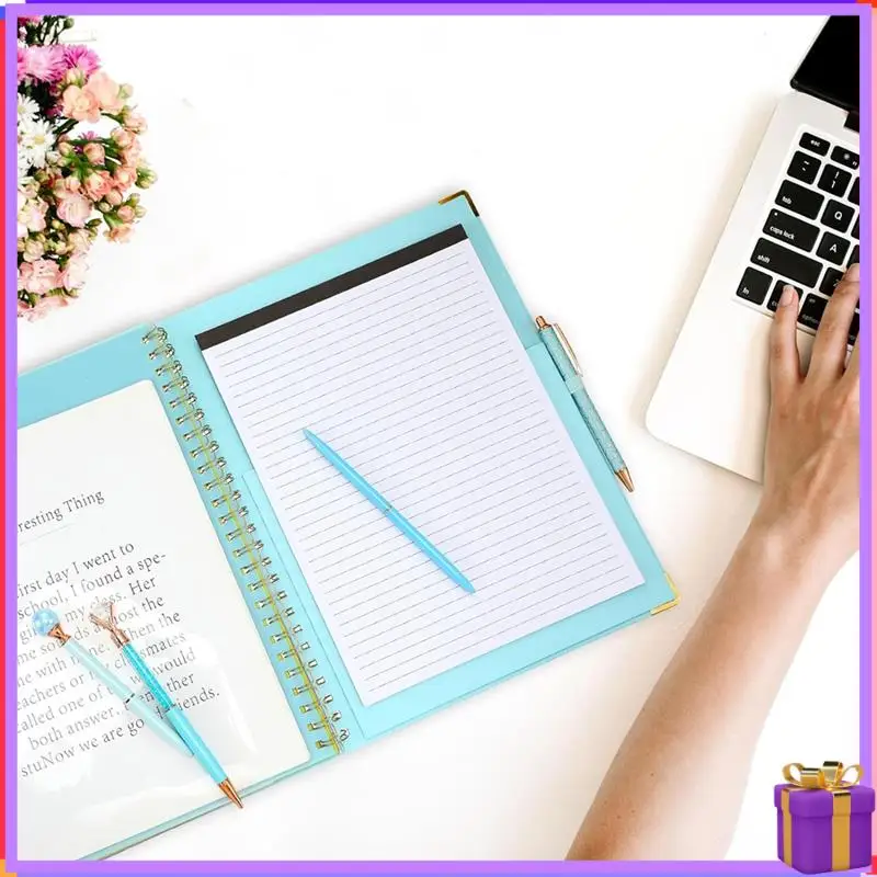 Advanced-Refillable Notepad Ballpoint Pen Set,5Dividers With 10 Storage Pockets Clipboard Binder Crystal Diamond Pen For School
Advanced-Refillable Notepad Ballpoint Pen Set,5Dividers With 10 Storage Pockets Clipboard Binder Crystal Diamond Pen For School