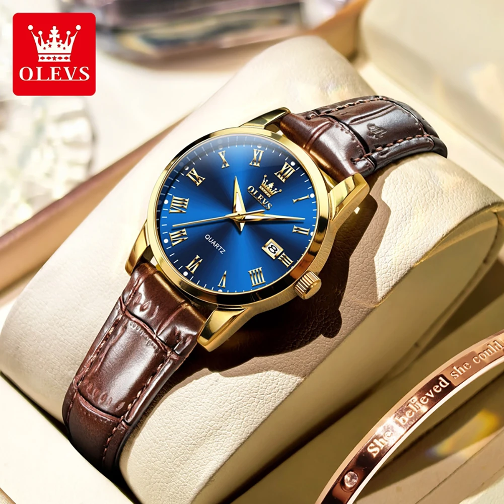 OLEVS Brand Fashion Women Quartz Watch Breathable Leather Strap Waterproof Business Casual Women Watch Luxury Date Wristwatches
OLEVS Brand Fashion Women Quartz Watch Breathable Leather Strap Waterproof Business Casual Women Watch Luxury Date Wristwatches