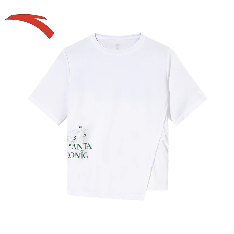 ANTA Ice silk short sleeved T-shirt for women in summer, loose, breathable, simple and casual half sleeved sports top
ANTA Ice silk short sleeved T-shirt for women in summer, loose, breathable, simple and casual half sleeved sports top