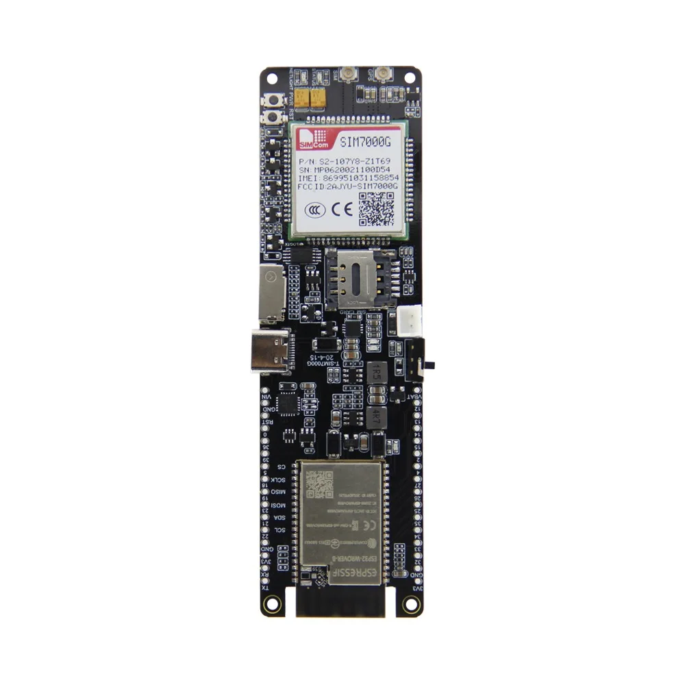 LILYGO TTGO T-SIM7000G ESP32 4/16MB Flash GPS sim7000g IOT controller programmable Mainboard With SIM Card TF Card Slot
LILYGO TTGO T-SIM7000G ESP32 4/16MB Flash GPS sim7000g IOT controller programmable Mainboard With SIM Card TF Card Slot