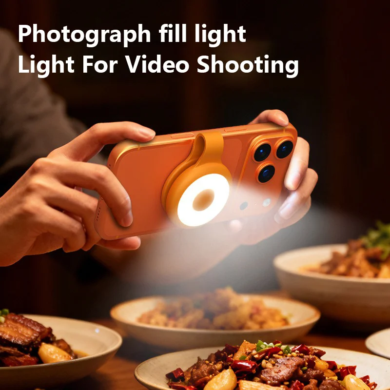 Portable Magnetic Mini LED Selfie Fill Light 5-Level Adjustable Portable Clip-on Phone Flashlight for Photography Vlog Video
Portable Magnetic Mini LED Selfie Fill Light 5-Level Adjustable Portable Clip-on Phone Flashlight for Photography Vlog Video