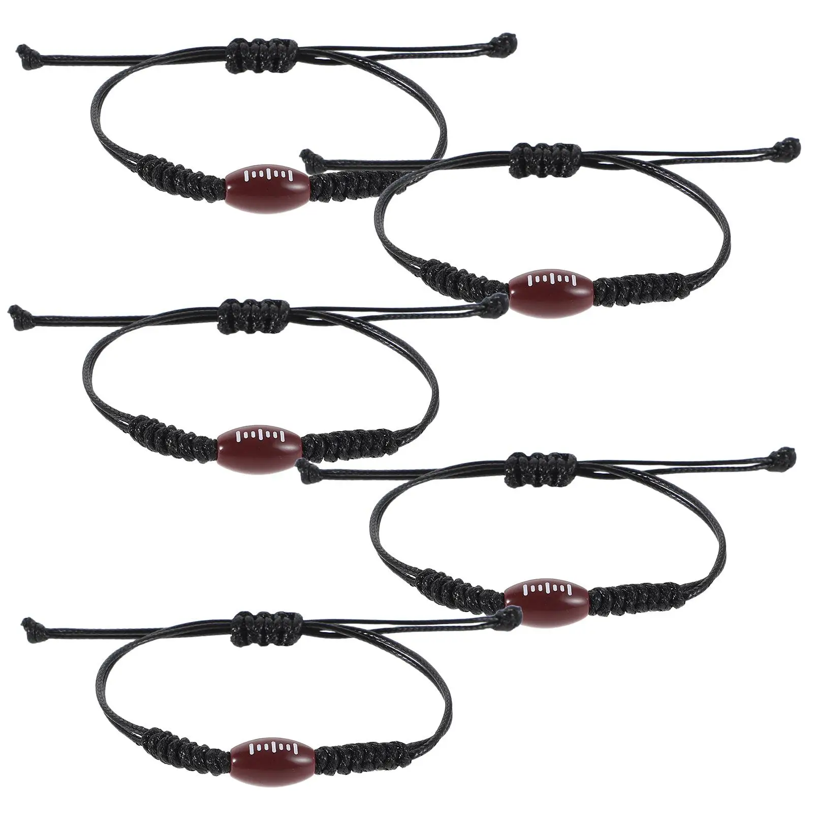 5pcs Rugby-themed Adjustable Rope Bracelet Durable Polyester Sports Fans Supporters Players Daily Wear Special Occasions Hand
5pcs Rugby-themed Adjustable Rope Bracelet Durable Polyester Sports Fans Supporters Players Daily Wear Special Occasions Hand