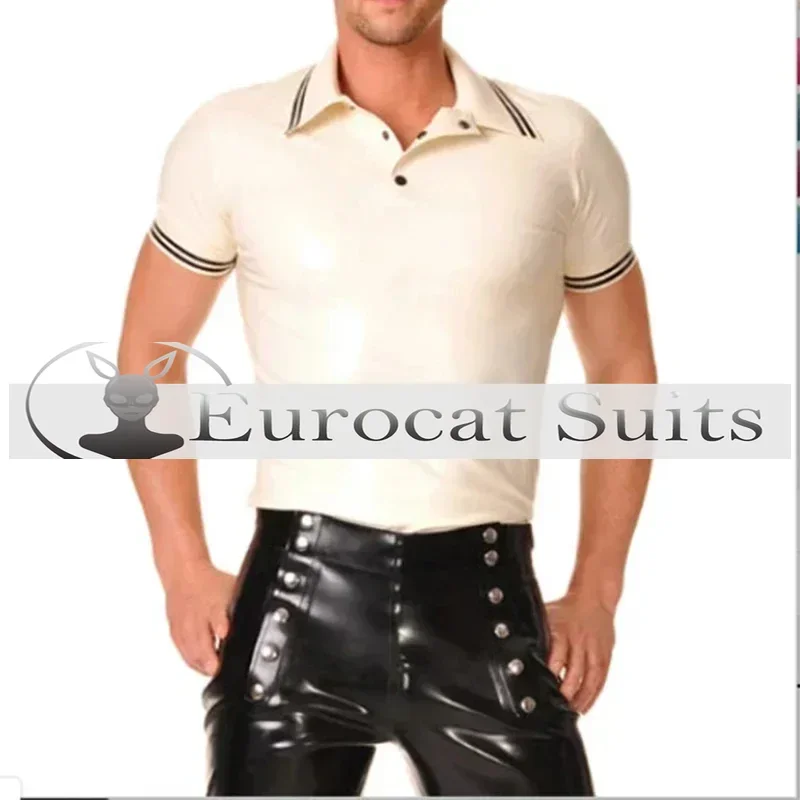 customized Latex Rubber Shirt Fashion Sexy White Short Slevees Size handmade clubwear
customized Latex Rubber Shirt Fashion Sexy White Short Slevees Size handmade clubwear