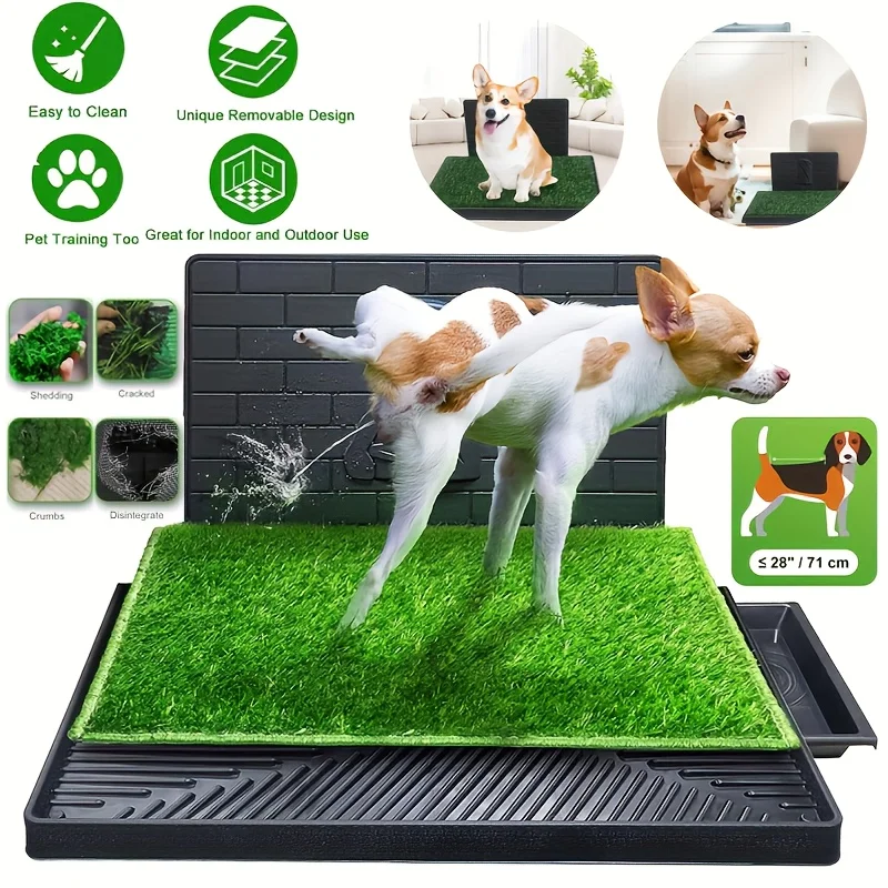 Large Bedpan Pet Urine Grass Pad Indoor Small Dog Urine Training Toilet Toilet, Portable Odorless Washable Training Pad with Uri
Large Bedpan Pet Urine Grass Pad Indoor Small Dog Urine Training Toilet Toilet, Portable Odorless Washable Training Pad with Uri