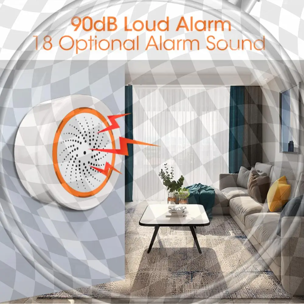 Smart Siren Alarm Sound Light Sensor Smart Alarm Siren App Remote Control Home Protection System
Smart Siren Alarm Sound Light Sensor Smart Alarm Siren App Remote Control Home Protection System