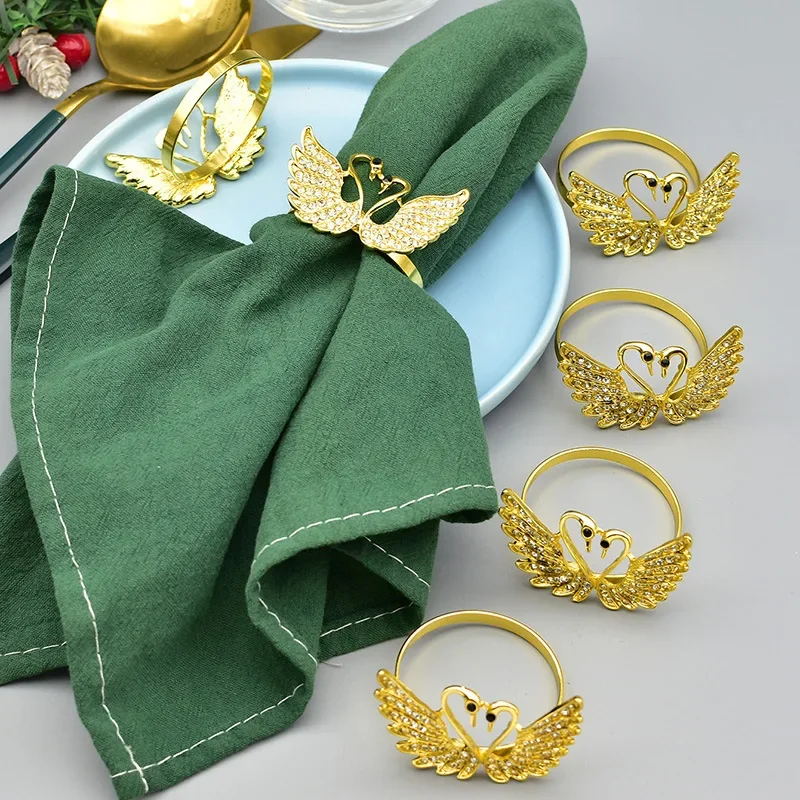 Premium Gold Swan Napkin Rings Modern Metal Design for Christmas Wedding Party Tables Festive Decor Accessories
Premium Gold Swan Napkin Rings Modern Metal Design for Christmas Wedding Party Tables Festive Decor Accessories