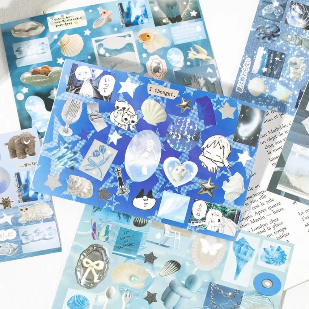 Creative 72 Sheets Scrapbooking Stickers Shallow Dream Realm Series DIY Sticker Book PET Gift Kpop Stickers
Creative 72 Sheets Scrapbooking Stickers Shallow Dream Realm Series DIY Sticker Book PET Gift Kpop Stickers