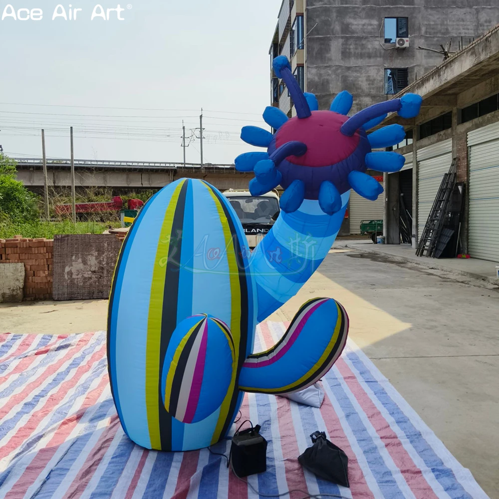 Giant Inflatable Striped Cactus, Colorful Desert Plant Sculpture for Desert Parties, Art Festivals and Themed Events
Giant Inflatable Striped Cactus, Colorful Desert Plant Sculpture for Desert Parties, Art Festivals and Themed Events