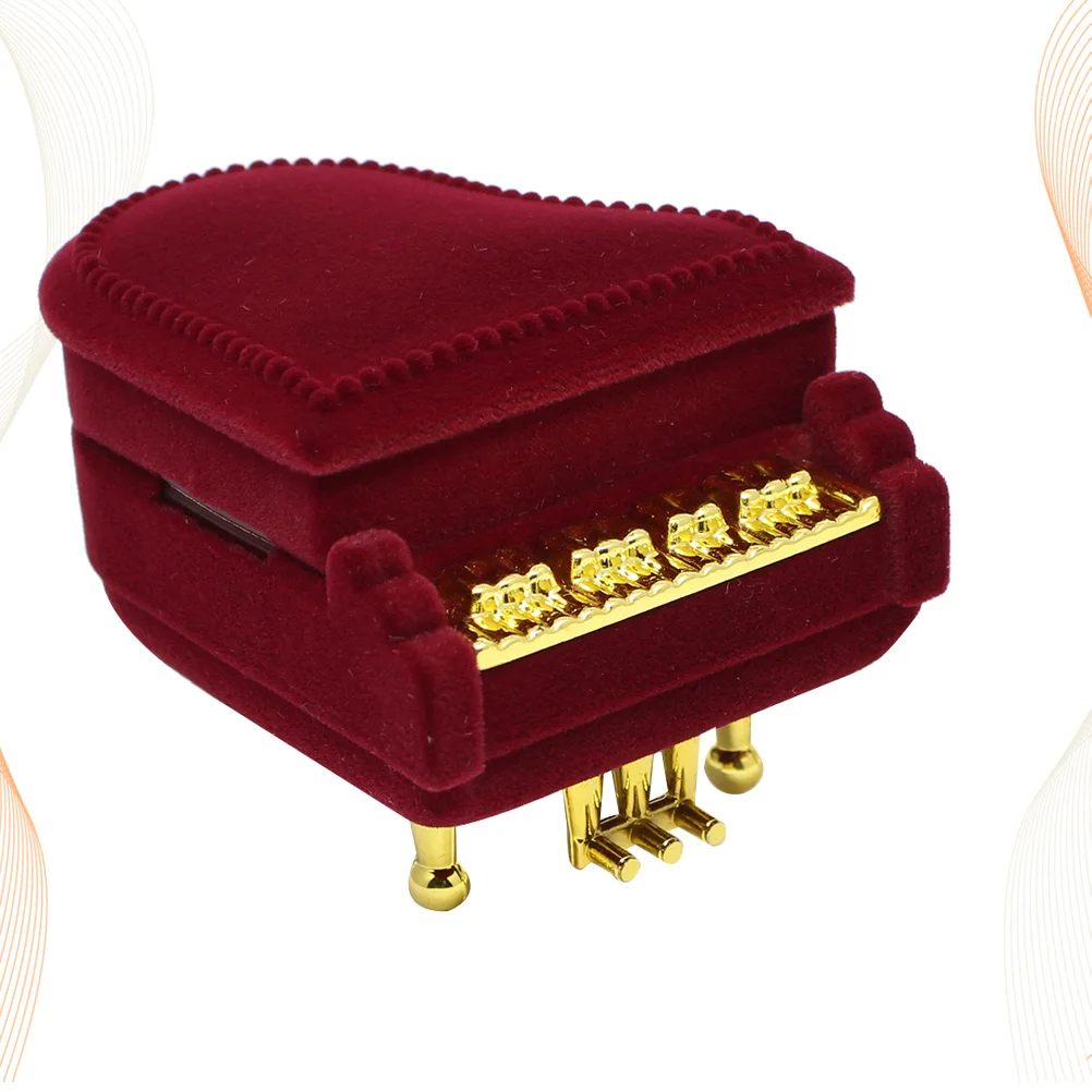 Piano Shape Ring Box Red Creative Flannel Jewelry Storage Case Earrings Organizer Jewelry Packaging Gift Piano Ring Box
Piano Shape Ring Box Red Creative Flannel Jewelry Storage Case Earrings Organizer Jewelry Packaging Gift Piano Ring Box