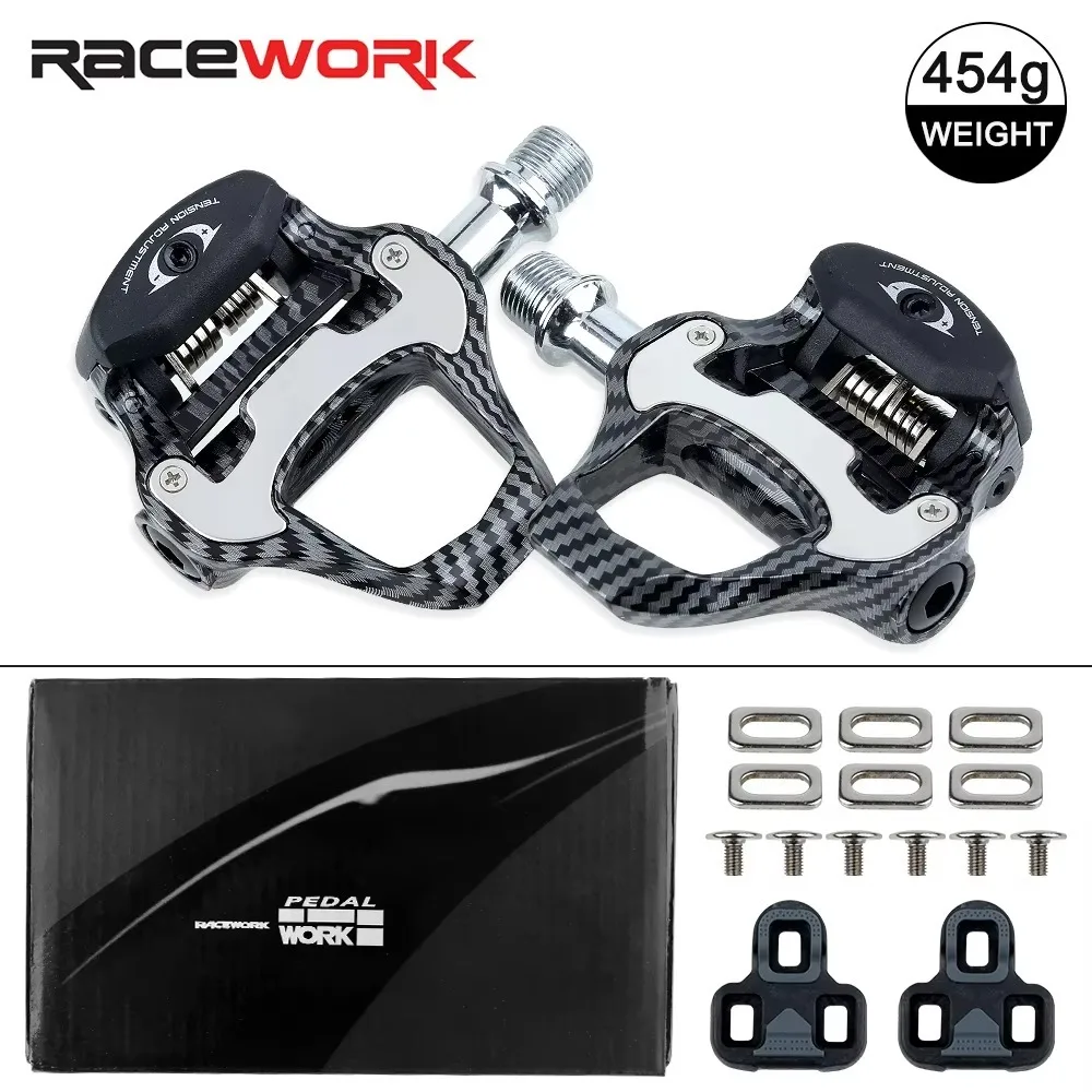 Педали для шоссейных велосипедов RACEWORK Самоблокирующиеся педали с 4 подшипниками для велосипеда, сверхлегкие педали из углеродного волокна для SPD LOOK KEO
Педали для шоссейных велосипедов RACEWORK Самоблокирующиеся педали с 4 подшипниками для велосипеда, сверхлегкие педали из углеродного волокна для SPD LOOK KEO